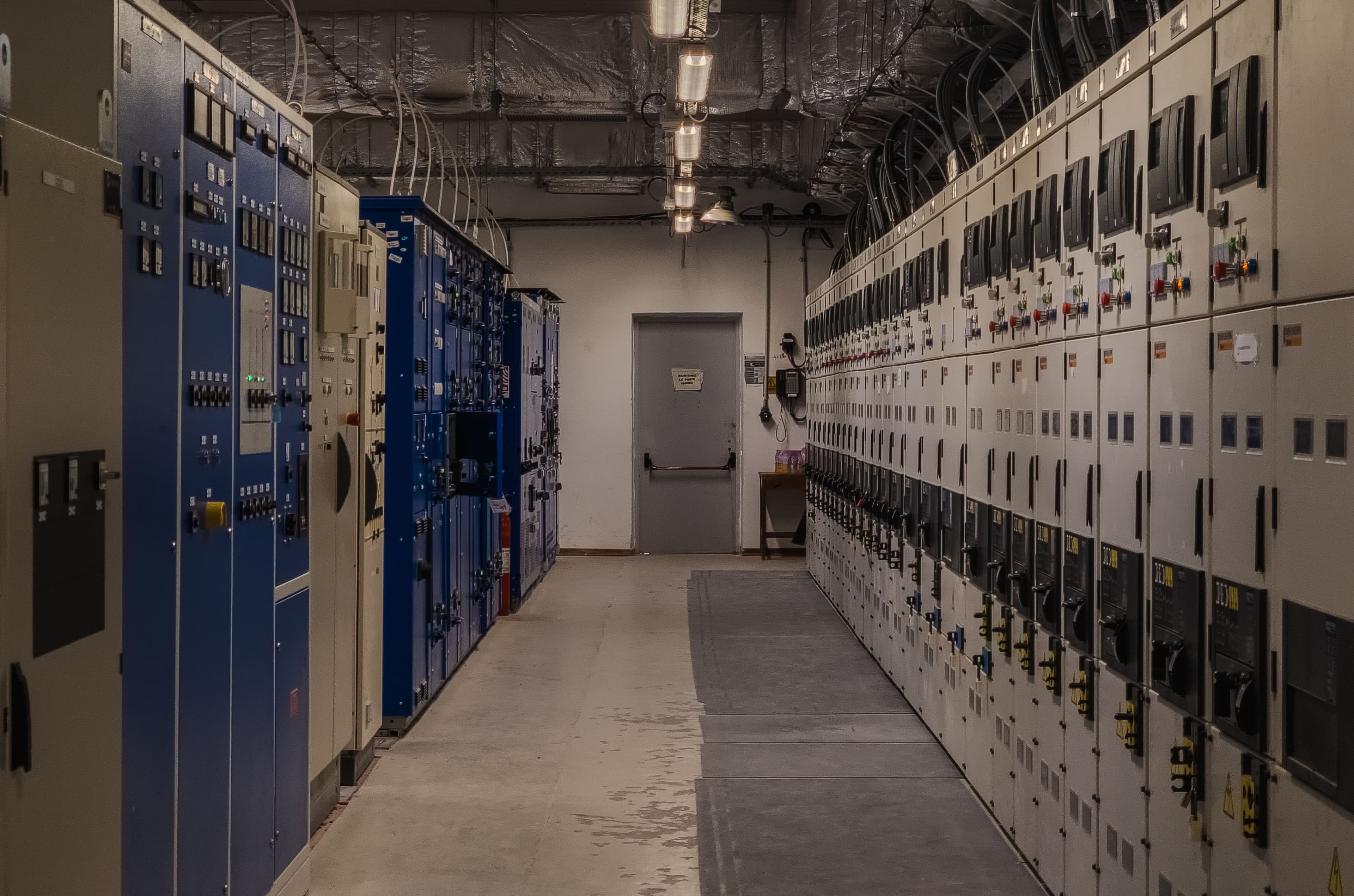 Industrial electrical MCC and control room panels